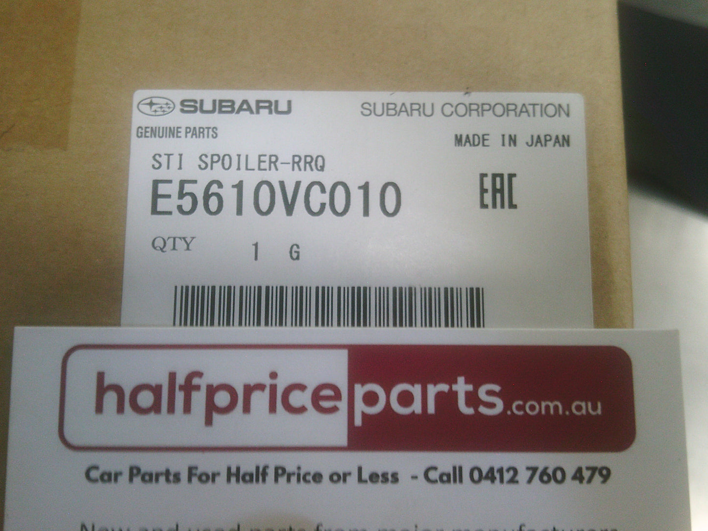 Subaru WRX STI Genuine Under Spoiler Skirt New Part