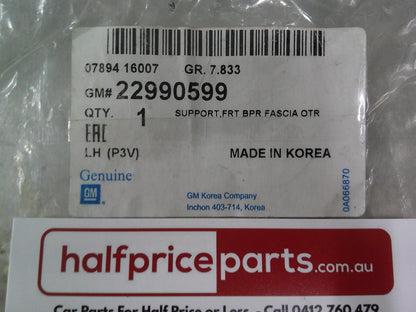 Holden Malibu Genuine Left Hand Front Bumper Bracket New Part