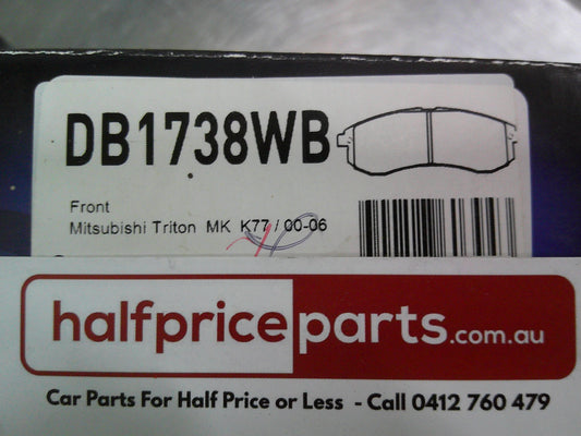 Wagner Front Brake Pad Set Suits Mitsubishi MK Triton 2.4/2.8/3.0L  New Part