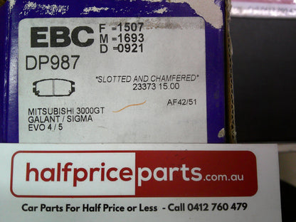 EBC Rear Brake Pad Set Suits Mitsubishi Galant/Nimbus/Legnum New Part