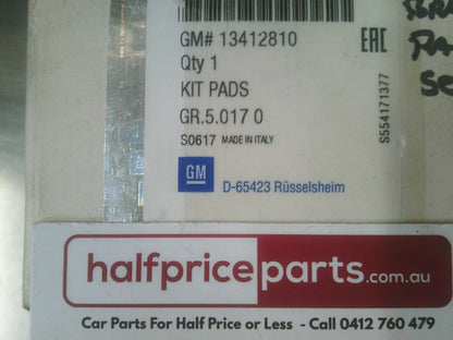 GM Genuine Front Brake Pad Set Suits Holden/Opel New Part