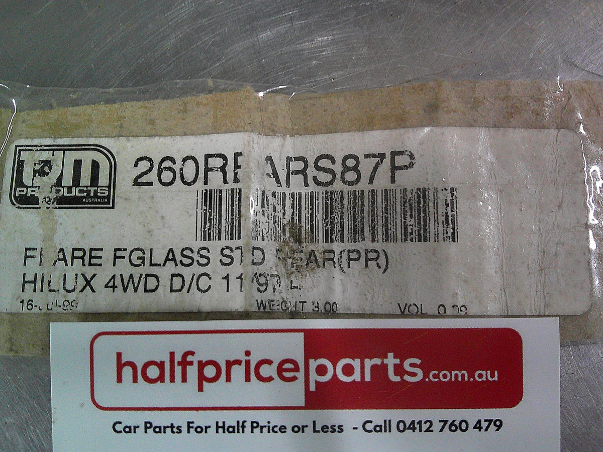 TJM Rear Fibreglass Flares Suits Toyota Hilux D/C New Part