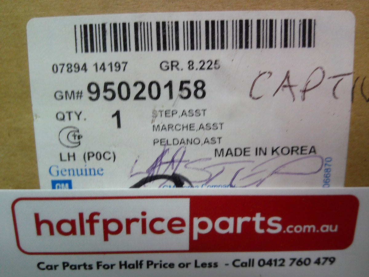 Holden CG7 Captiva Genuine Left Hand Side Step (Side Step And Brackets ONLY) New Part