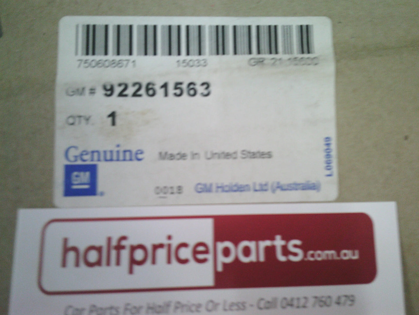 Holden JH Cruze Genuine Left Hand Charcoal Bonnet Decal New Part
