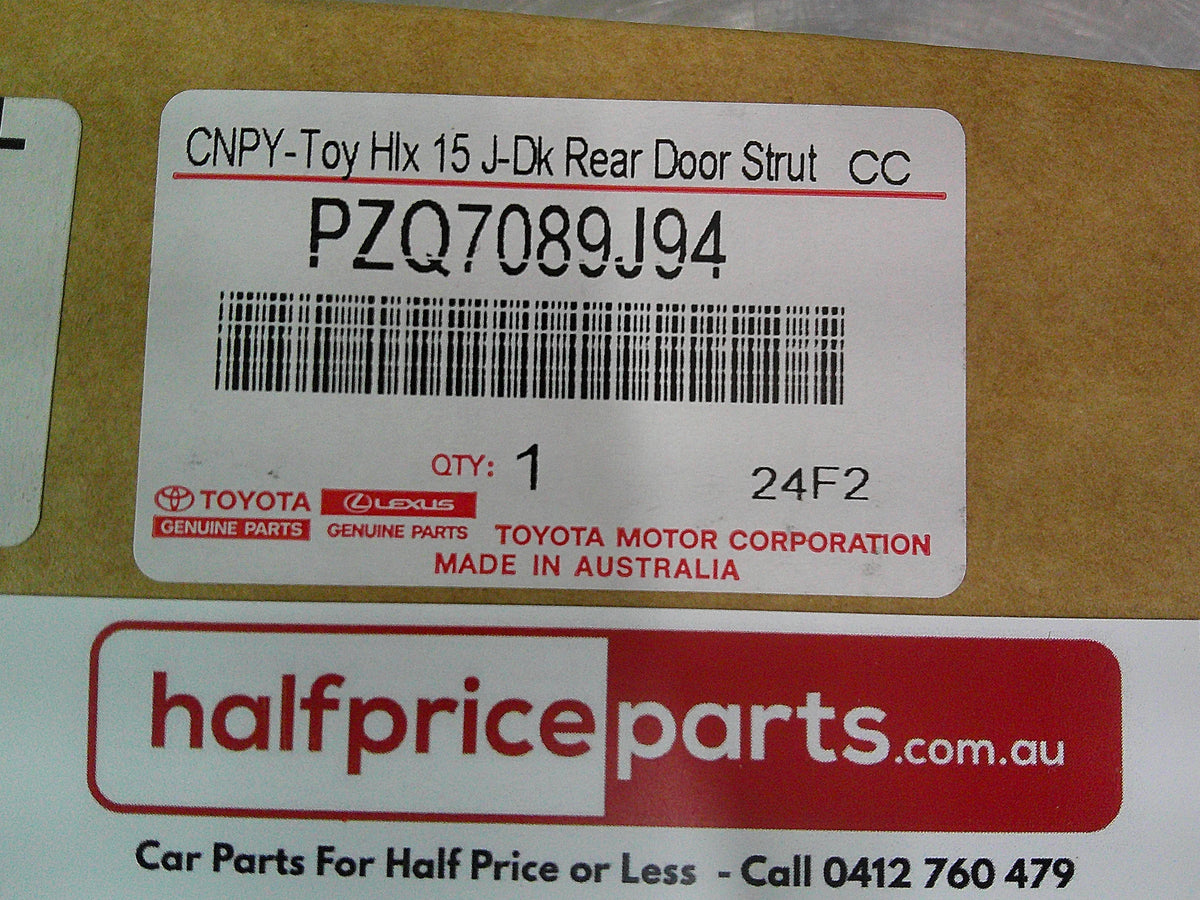 Toyota Hilux Genuine Rear Canopy Door Struts (Sold As Pair Only New Part