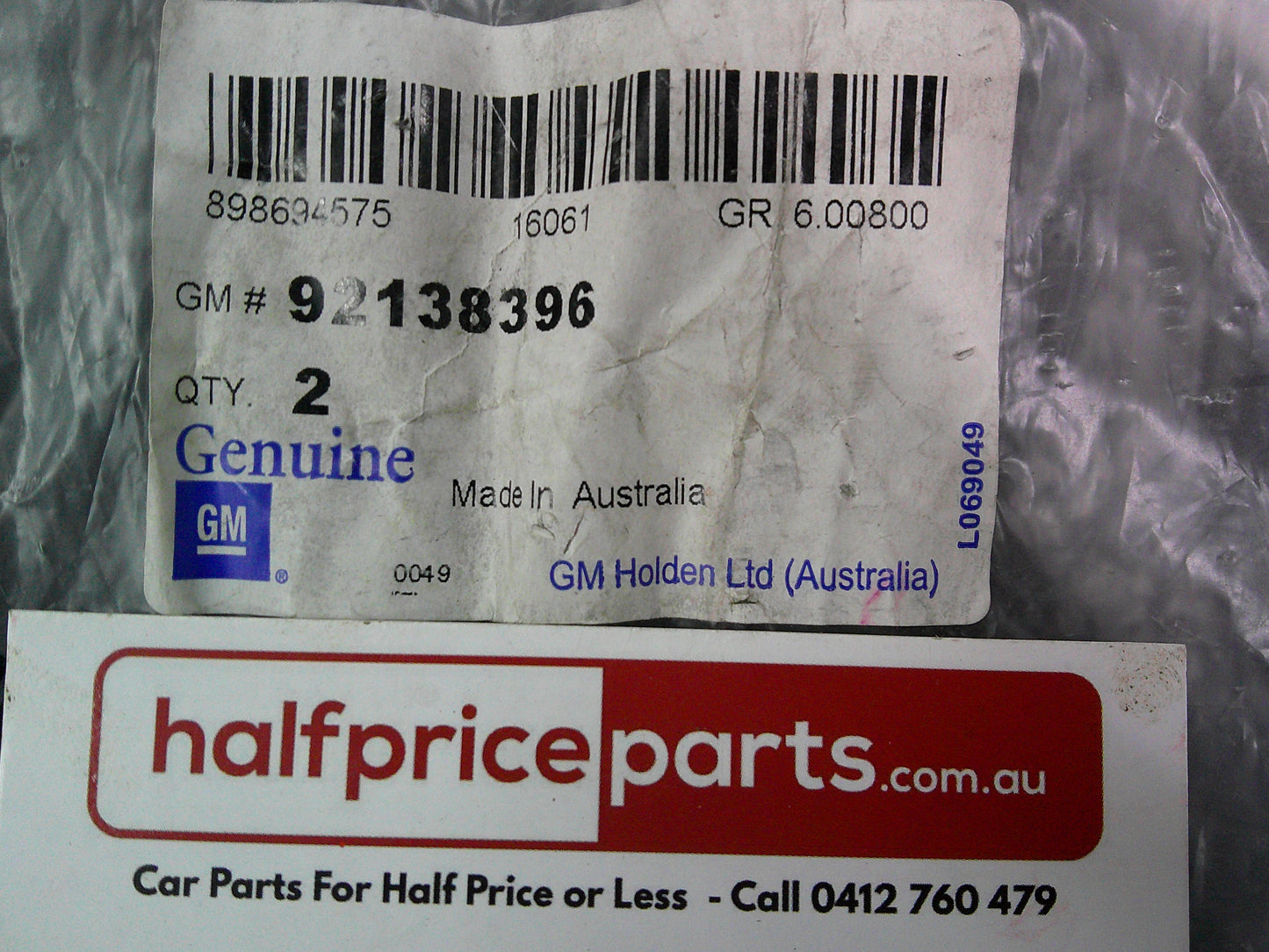 Holden VT/VX/VY/VZ Commodore/ WH/WK/WL Caprice /Statesman Genuine Front Suspension Crossmember Upper Rear Bolt x 2 New Part