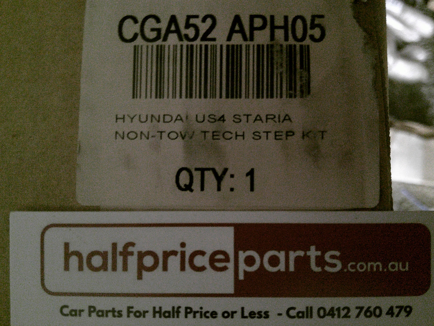 Hyundai Staria Load Genuine Rear Technican Step Fitting Kit With Brackets (Cant Be Installed With Tow Bar) New Part