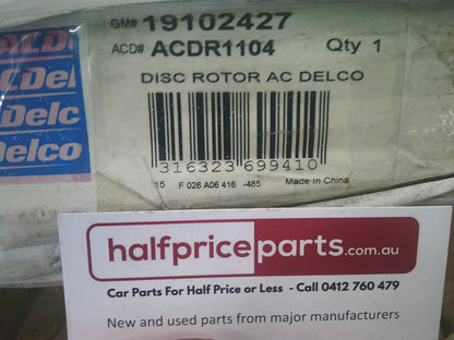 Holden Vectra Sedan/Hatch Back Genuine Front Disc Brake Rotos (Sold As Pair) New Part