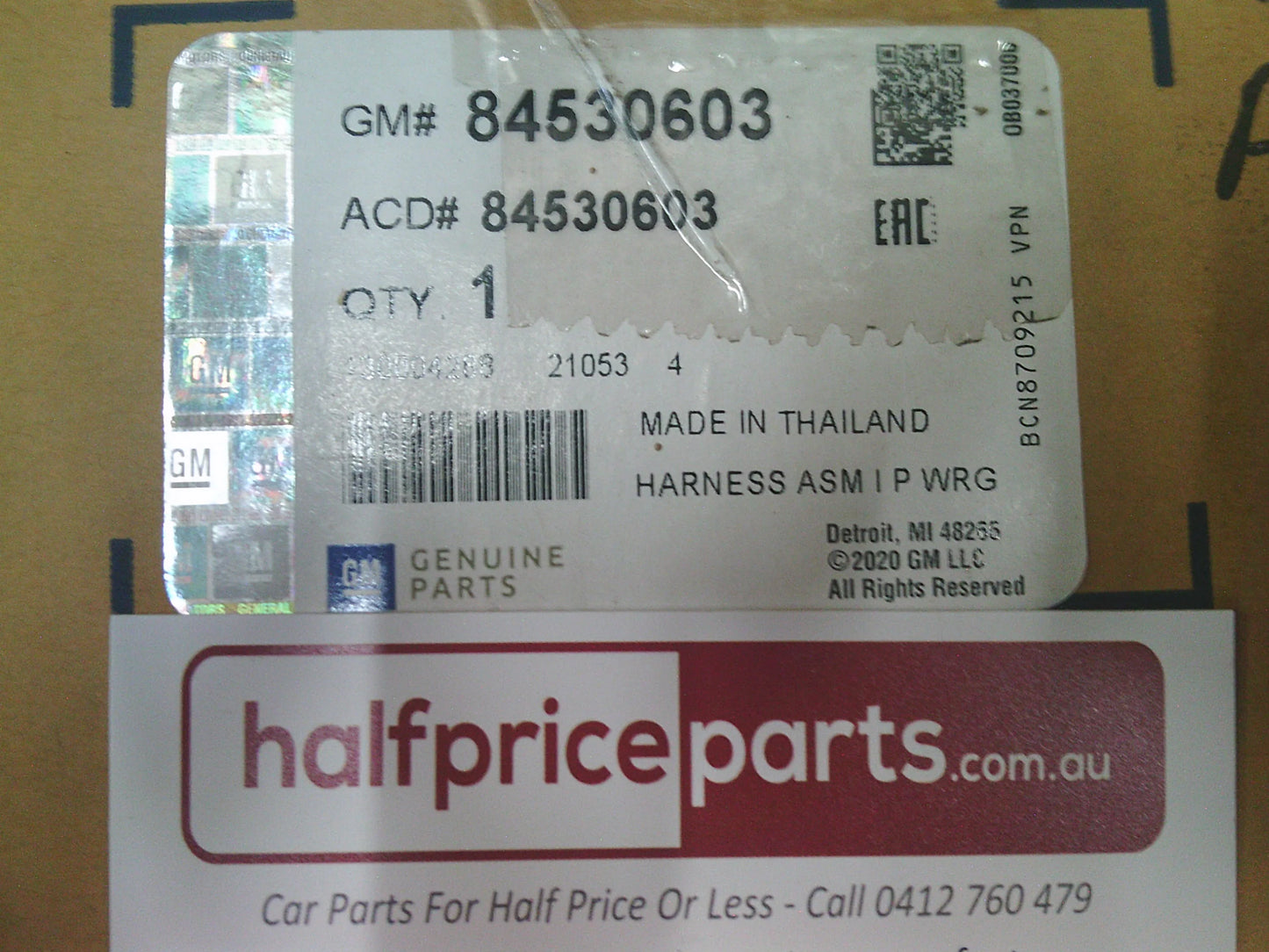 Holden RG Colorado Genuine Wiring Harness Assembly (Dash With Fuel Box) New Part