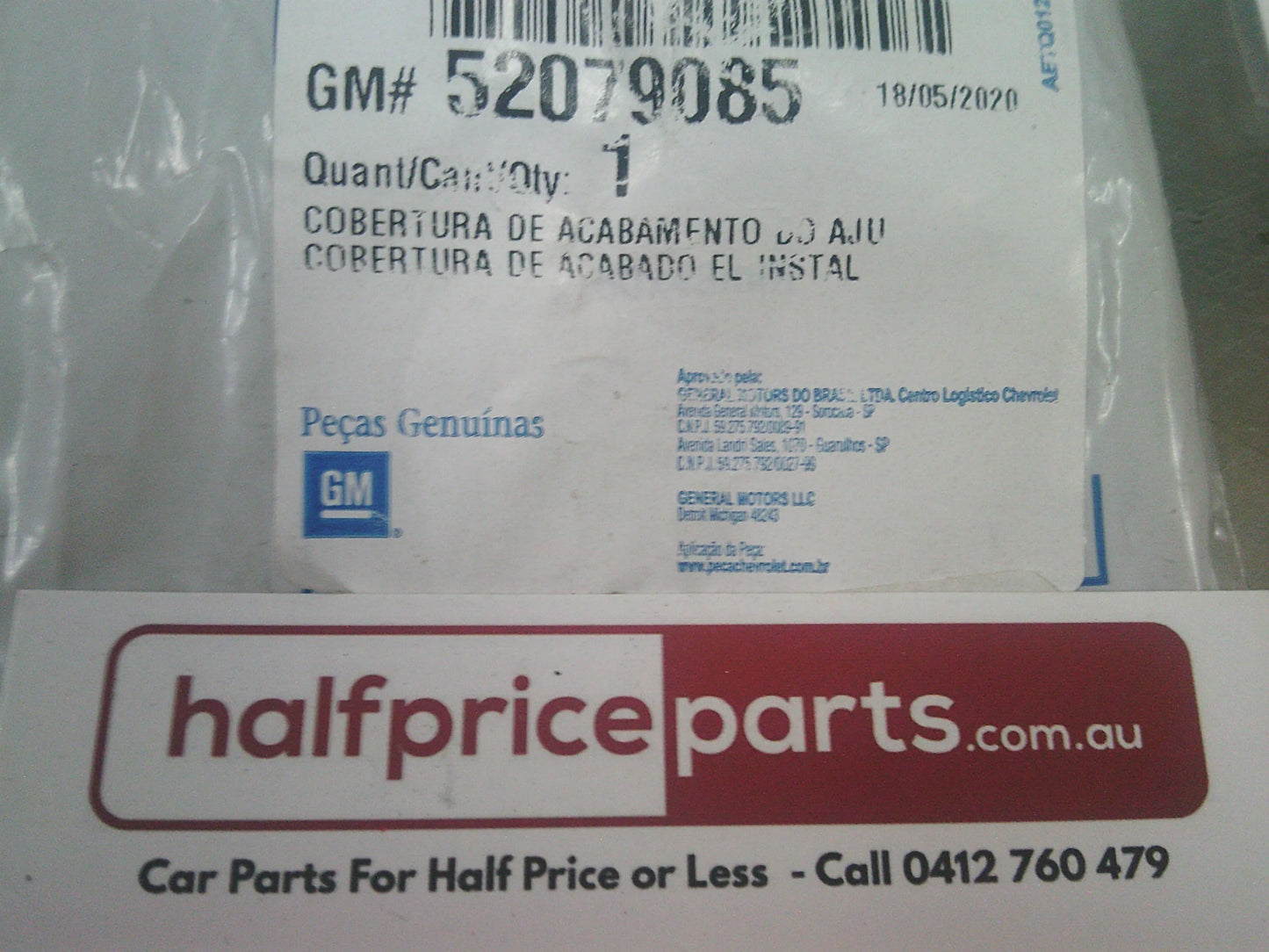 Holden RG Colorado Genuine Front Seat Rear Track Rail Cover Trim New Part