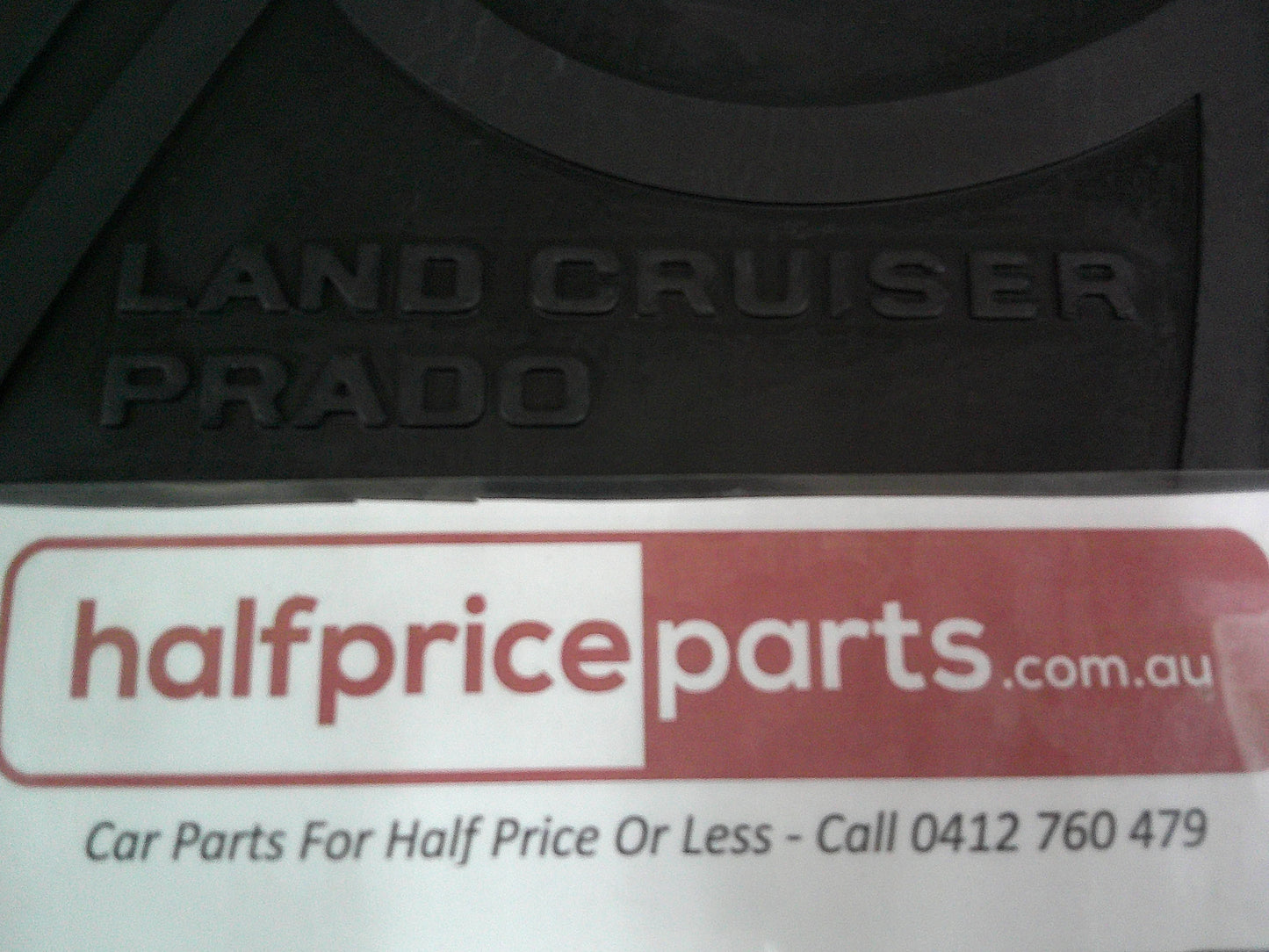 Toyota Prado 150 Series Genuine Rubber Floor Mat 2nd Row (2 Mats) New Part