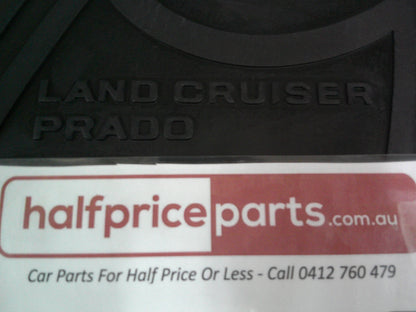 Toyota Prado 150 Series Genuine Rubber Floor Mat 2nd Row (2 Mats) New Part