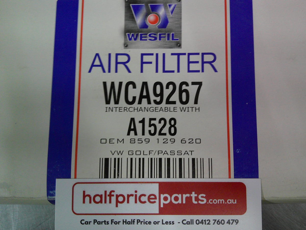 Audi 80/A6/Cabriolet/VW Golf/Passat Wesfil Engine Air Filter New Part