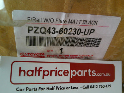 Toyota Landcruiser Dual Cab/Troop Carrier/Wagon Genuine With Flares Side Rails Front Only New Part