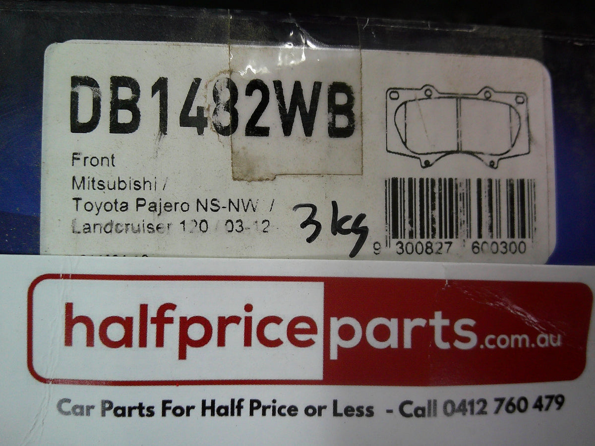 Wagner Front Brake Pad Set Suits Mitsubishi/Lexus/Toyota New Part