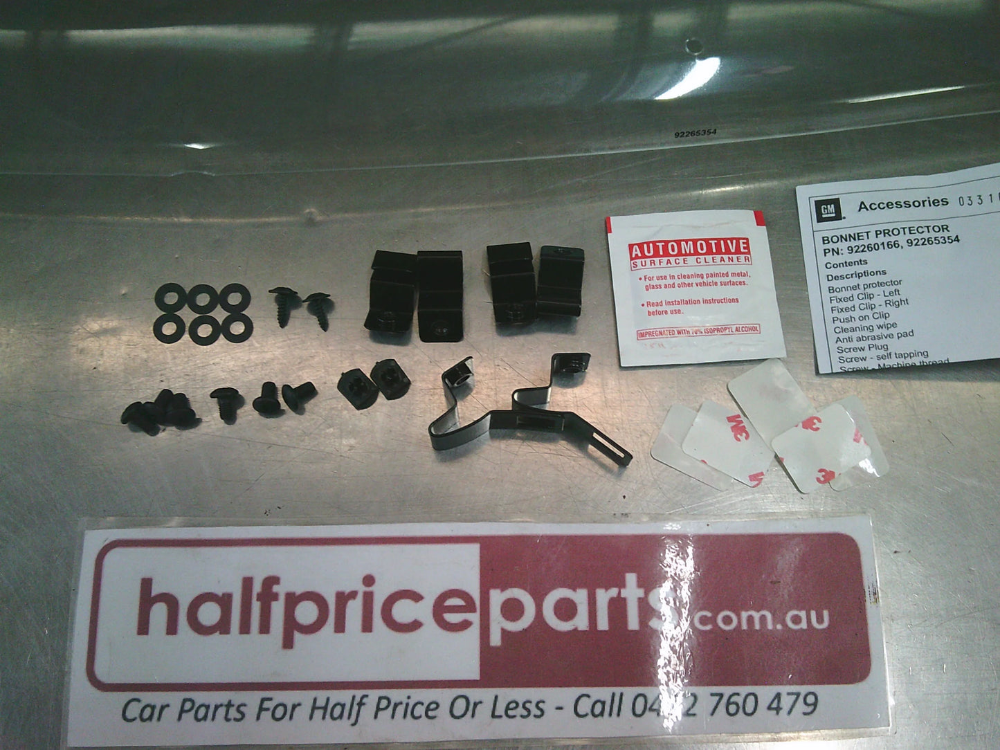 Holden VF Commodore Genuine Clear Bonnet Protector With Fitting Kit New Part