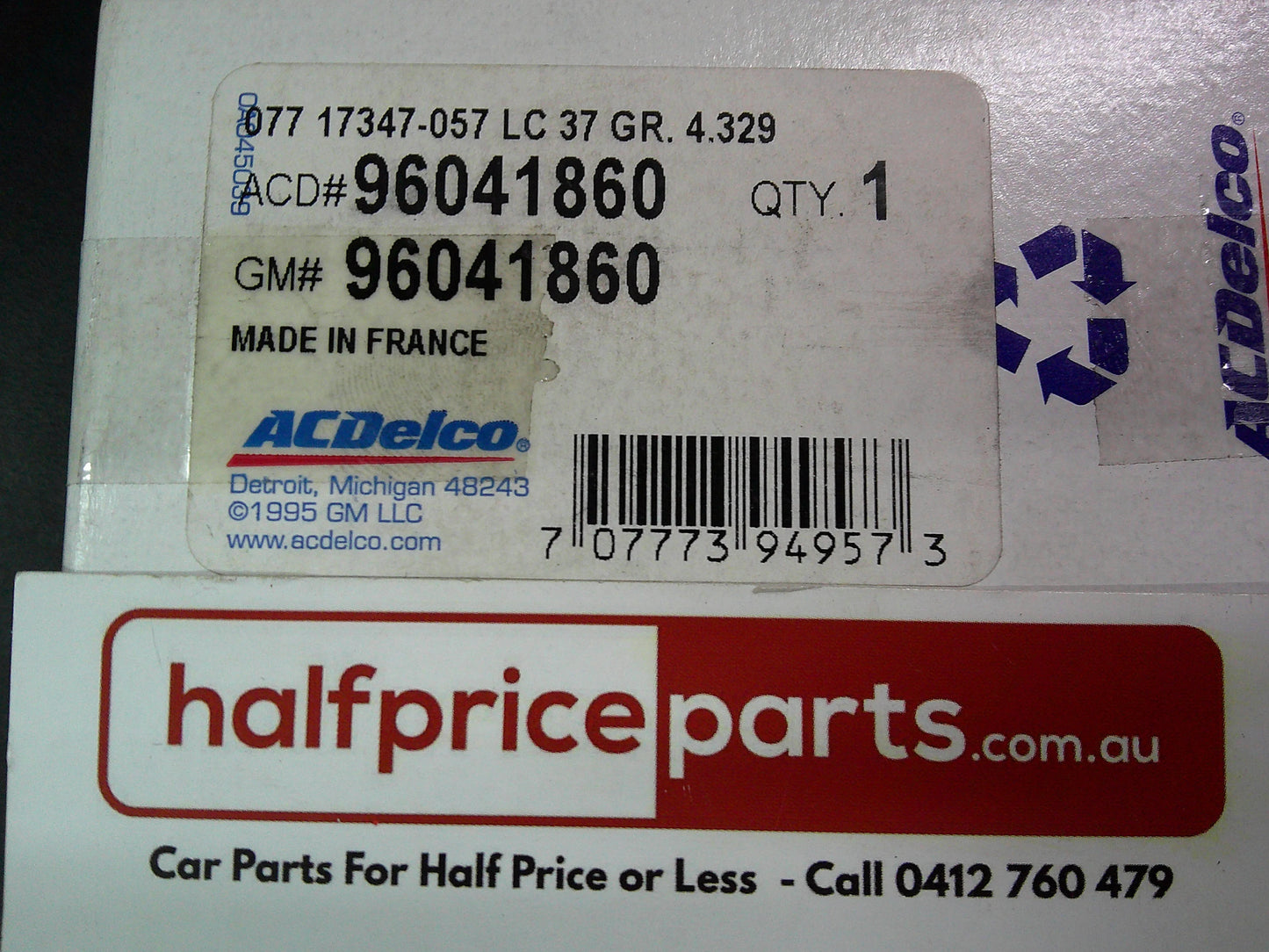 ACDelco Genuine Automatic Transmission Input And Output Speed Sensor Suits Holden VZ Commodore/Calais/Monaro New Part