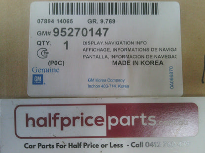 Holden Captiva CG7 Genuine Sat Nav Display System New Part
