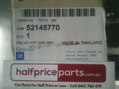 Holden RG Colorado Genuine Front Disc Brake Pad Set New Part