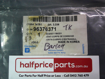Holden TK Barina Genuine Fuel Injection Throttle Body Seal New Part