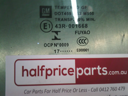 Holden VE/VF Commodore/WN Statesman Genuine Drivers Front Door Glass New Part