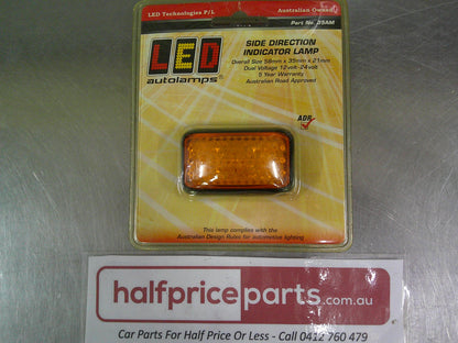 LED Autolamps Side Direction Indicator Light  Universal 12 To 24 Volt New Part