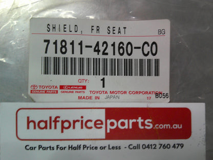 Toyota Rav4 Genuine Right Hand Front Seat Outer Trim (Black In Colour) New Part