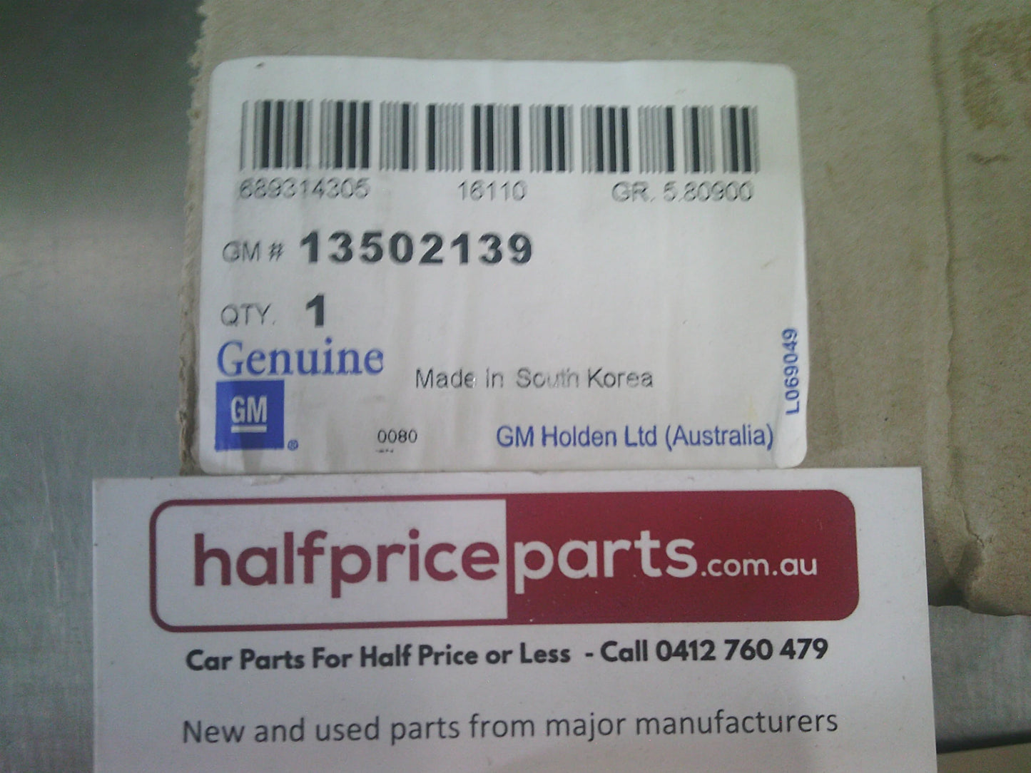 Holden JG/JH Cruze Sedan/Hatch/Wagon Genuine Rear Brake Rotors (Sold As Pair Only) New Part