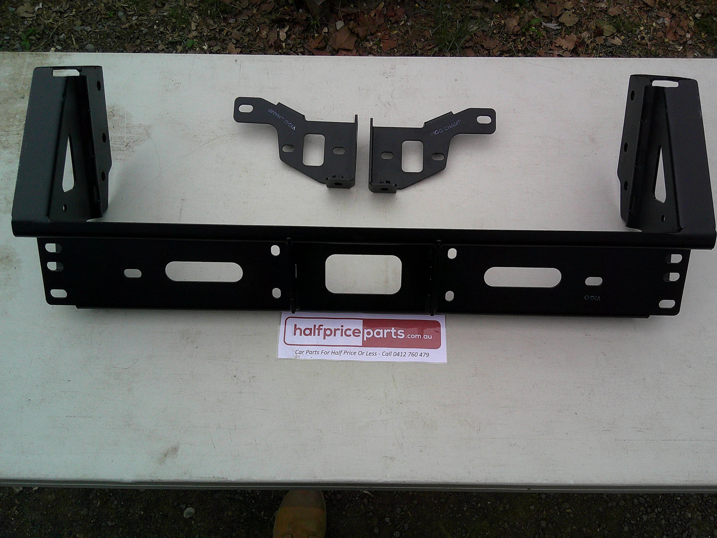 Steal Bull Bar Mounting Bracket Suits Toyota Hilux Matt Power Coated New Part