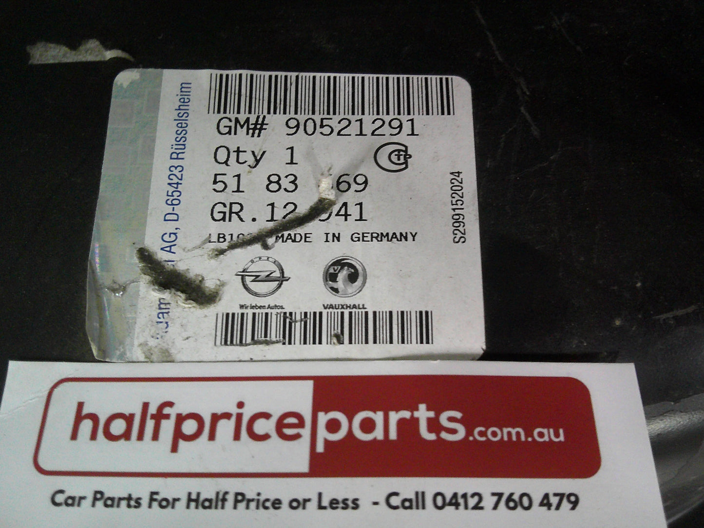 Holden TS Astra Sedan Genuine Left Hand Tail Light Side Panel Mounting Panel New Part