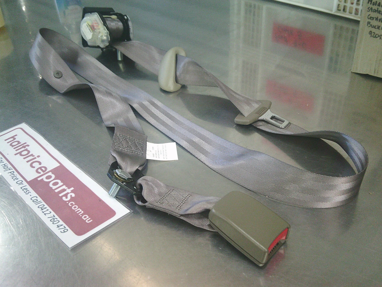 Holden VX/VY Commodore Genuine Rear Centre Seat Belt With Buckle (Colour Shale) New Part