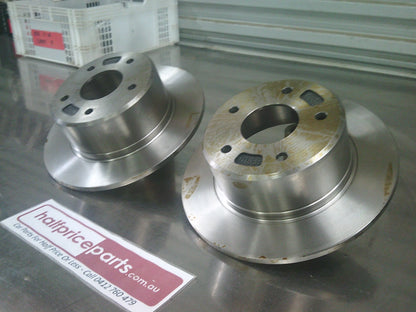Holden VB/VC/VG/VH/VK/VLVN/VPVRVS/Lexcen VNVPVRVS Genuine Rear Solid Disc Brake Rotors (Sold As Pair Only) New Part
