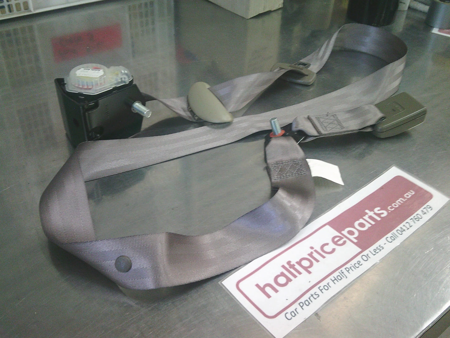 Holden VX/VY Commodore Genuine Rear Centre Seat Belt With Buckle (Colour Shale) New Part