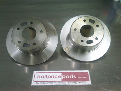 Holden VB/VC/VG/VH/VK/VLVN/VPVRVS/Lexcen VNVPVRVS Genuine Rear Solid Disc Brake Rotors (Sold As Pair Only) New Part