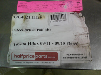 Opposite Lock Side Rails (Bush Bars)  (Suits Front Flares) Suits Toyota Hilux New Part