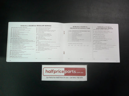 Mitsubishi NX Pajero Genuine Service And Warranty Booklet New Part