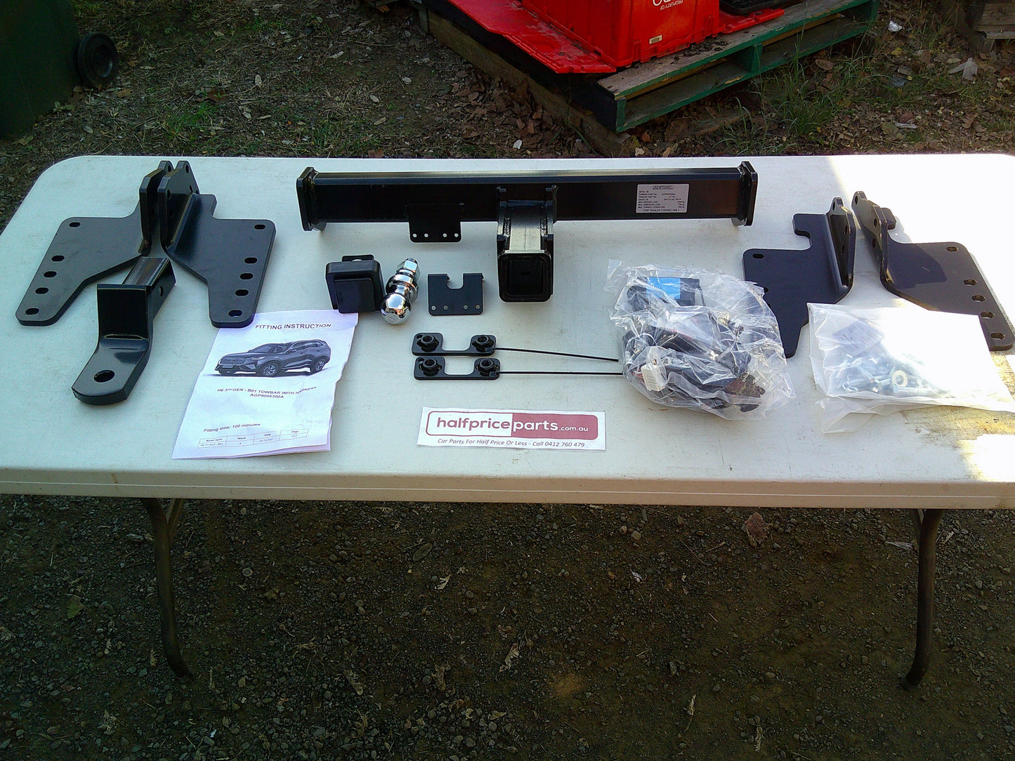 GWM Haval H6 Genuine Tow Bar Kit With Bracket And Bolt Kit And Wiring 7 Pin Flat Plug Harness New Part