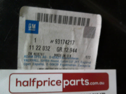 Holden ZC Vectra Hatch Genuine Drivers Rear Inner Guard Assembly Panel New Part