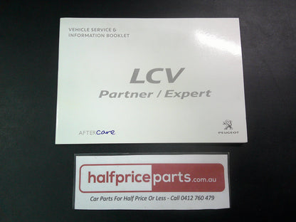 Peugeot Light Commercial Vehicle Genuine Service Manual And Information Booklet New Part