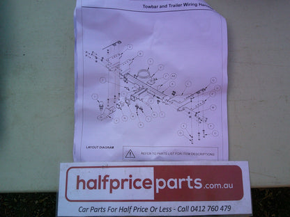 GWM Haval H6 Genuine Tow Bar Kit With Bracket And Bolt Kit And Wiring 7 Pin Flat Plug Harness New Part