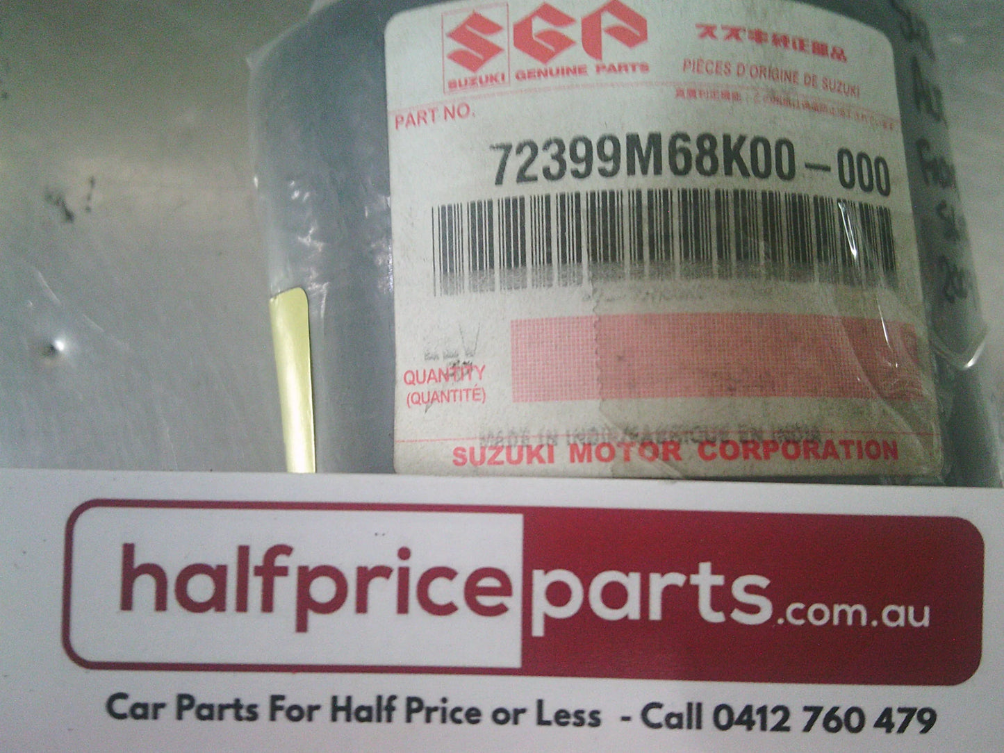 Suzuki Alto Genuine Front Bumper Lower Air Dam Rubber Skirt New Part