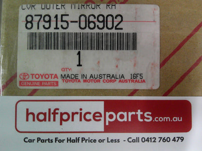 Toyota Camry/Aurion Genuine Right Hand Mirror Scalp  (Unpainted) New Part