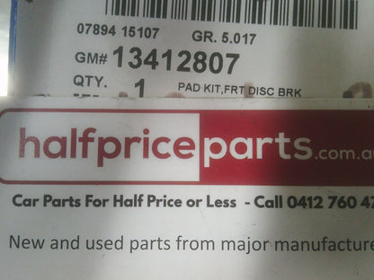Holden TM Barina/ JH/JG Cruze Genuine Front Brake Pads New Part