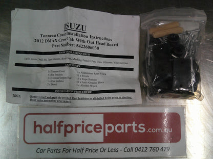 Isuzu D-Max Dual Cab Genuine Bungie Type Tonneau With No Headboard Complete Kit New Part