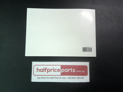 Peugeot Light Commercial Vehicle Genuine Service Manual And Information Booklet New Part