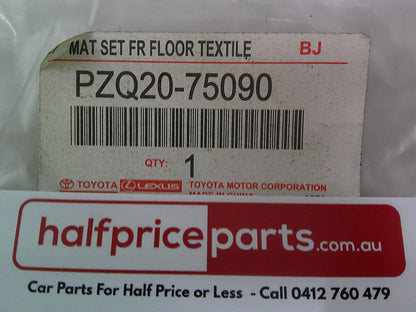 Toyota Granvia Genuine Textile Floor Mats 8 Seater (9 Piece Set) Grey In Colour New Part