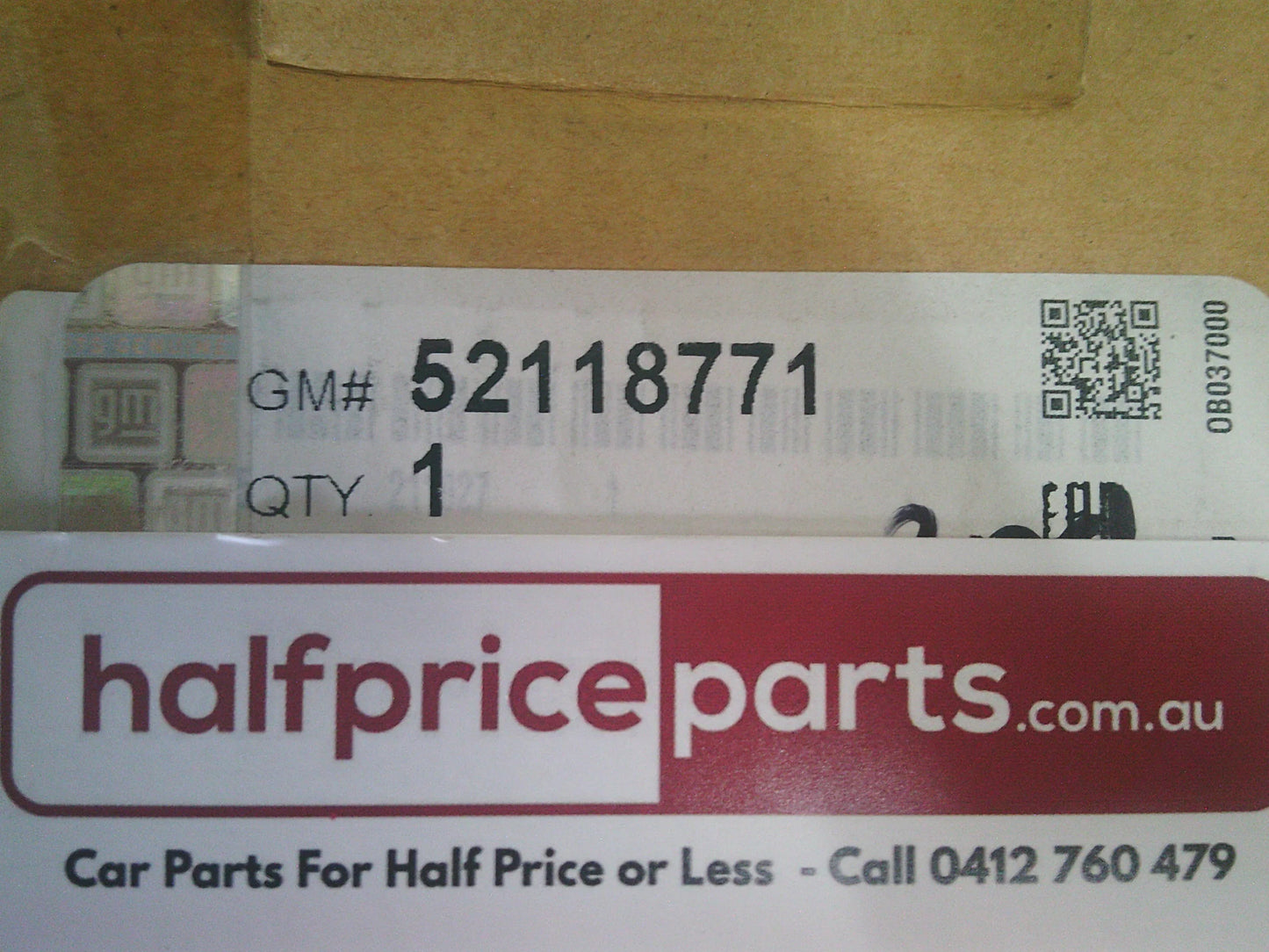Holden RG Trailblazer Genuine 2nd Row Right Hand Side Retractor Seat Belt New Part