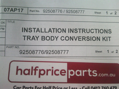 Holden RG Colorado LT/LS Genuine Tray Body Tail Light Replacement Wiring (Plug And Play) New Part