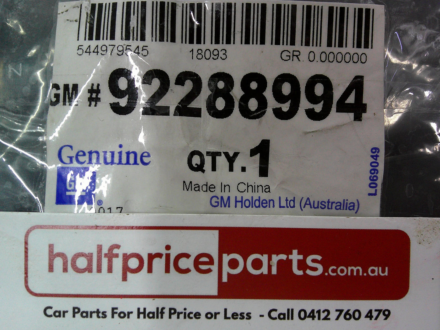 Holden VF Commodore/WN Caprice Genuine Reverse Camera New Part