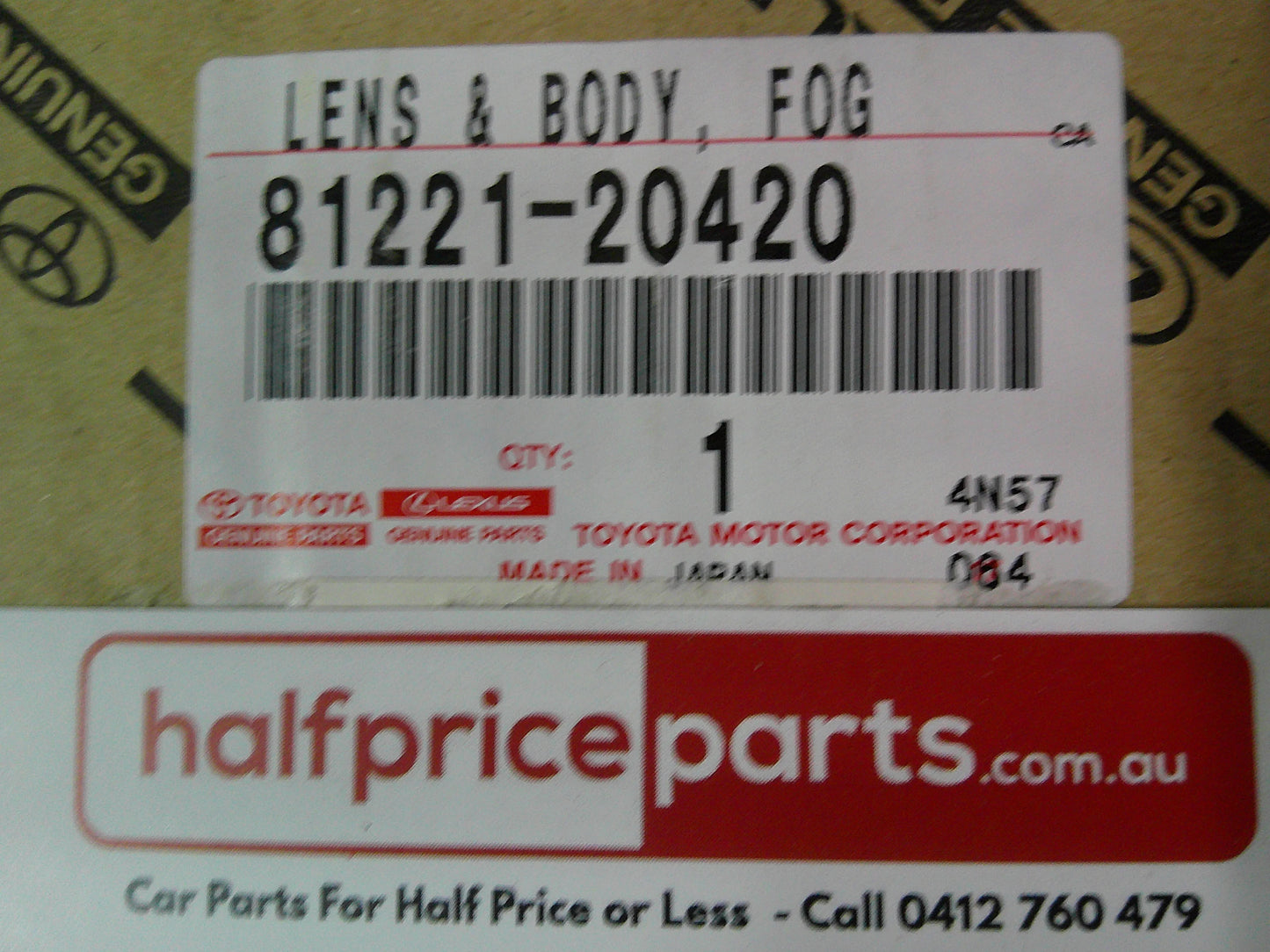 Toyota Celica GT/GTS Genuine Left and Right Fog Lights New Part